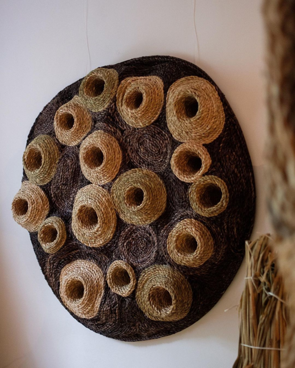 Панно из рогоза